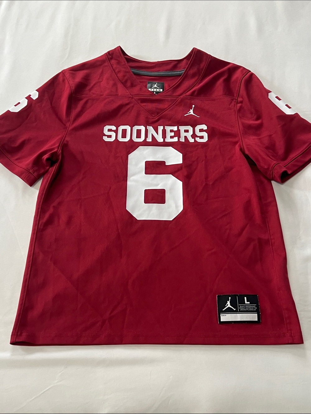 Youth Jordan Brand Baker Mayfield #6 Oklahoma Sooners Alumni Football Jersey